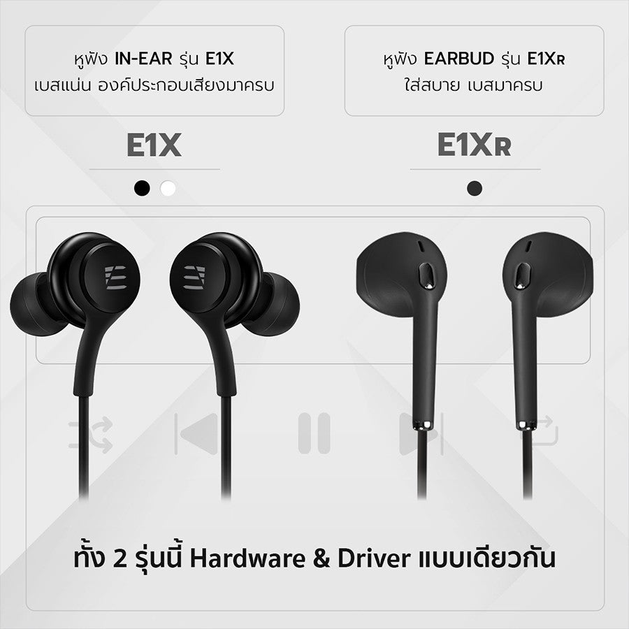 ENYX หูฟัง รุ่น E1XR หูฟัง Earphone 3.5mm และ Type-C เสียงดี เบสแน่น รับประกัน 1 ปี