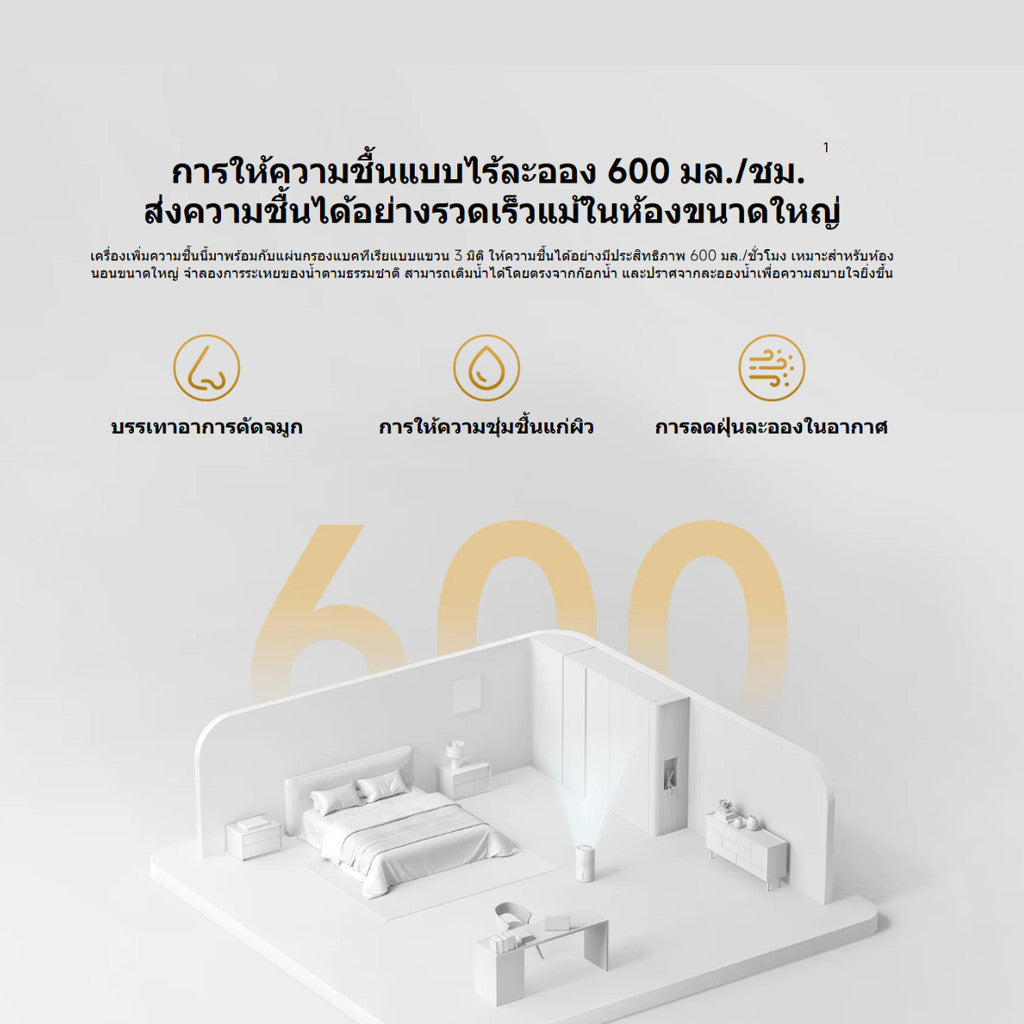 Xiaomi Mijia Smart Evaporative Humidifier Pro พ่นไอน้ำ I การควบคุมความชื้นอัจฉริยะ I เครื่องทำความชื้นอัจฉริยะ