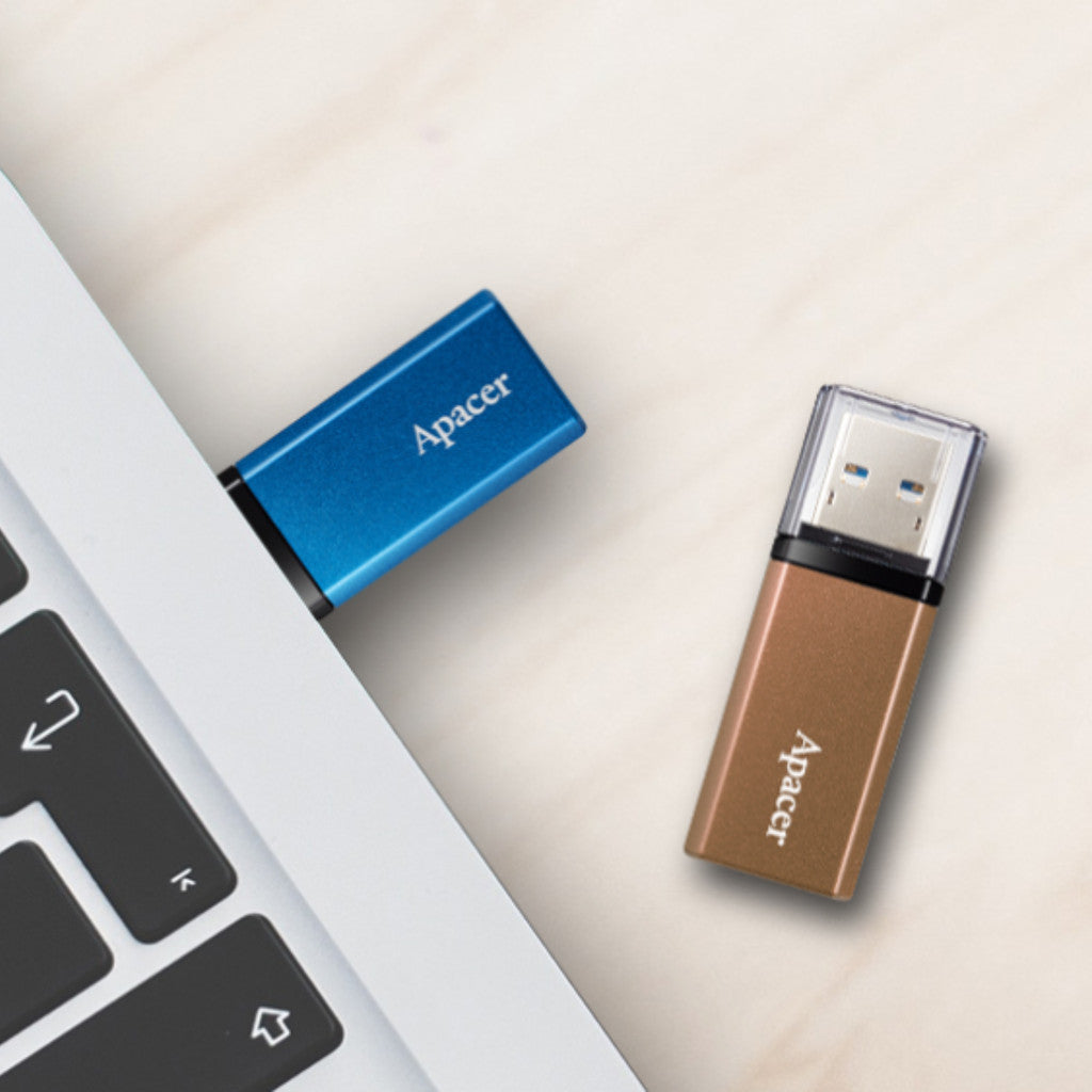 APACER FLASH DRIVE (แฟลชไดรฟ์) AH25C 32GB USB 3.2 Gen 1 (Classical Bronze) WARRANTY 5 YEAR