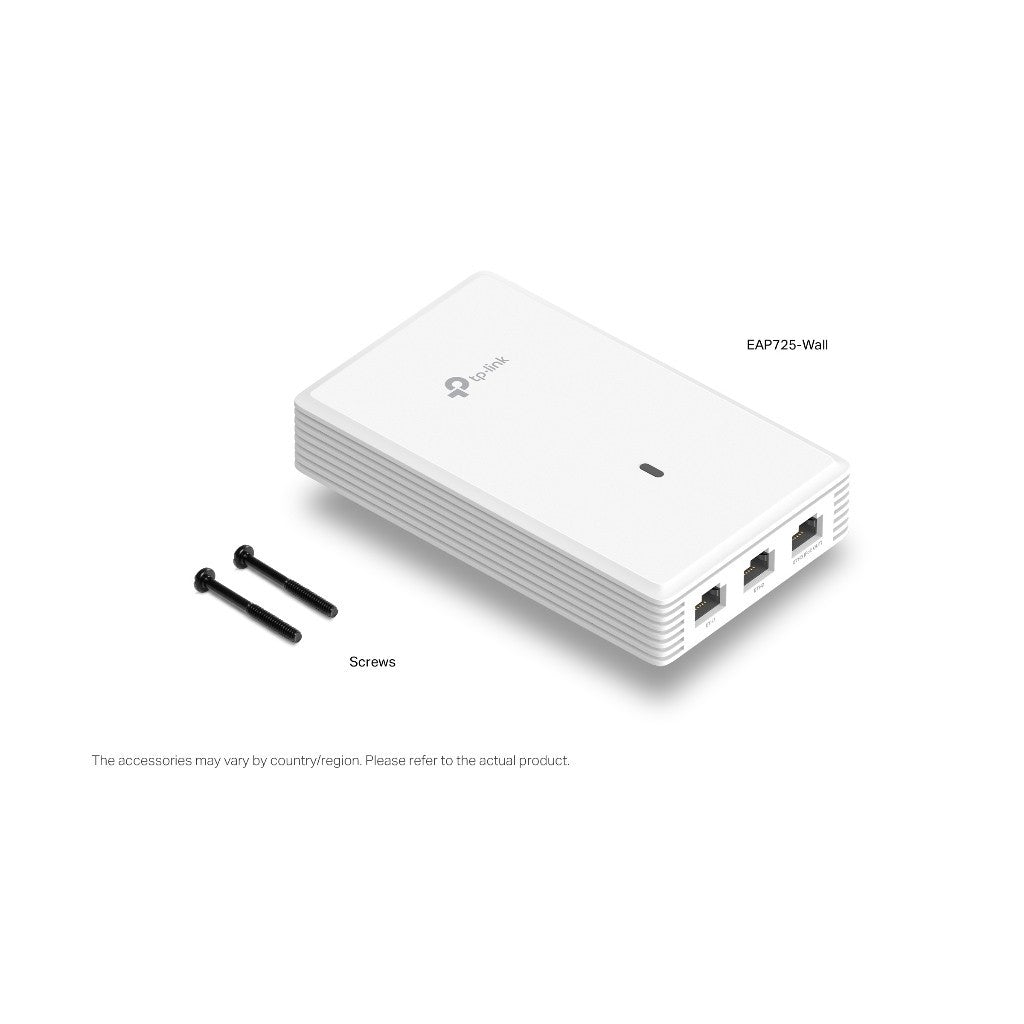TP-LINK OMADA EAP725-Wall เครื่องกระจายสัญญาณไวไฟ  BE5000 Wall Plate Wi-Fi 7 Access Point แบบติดผนัง