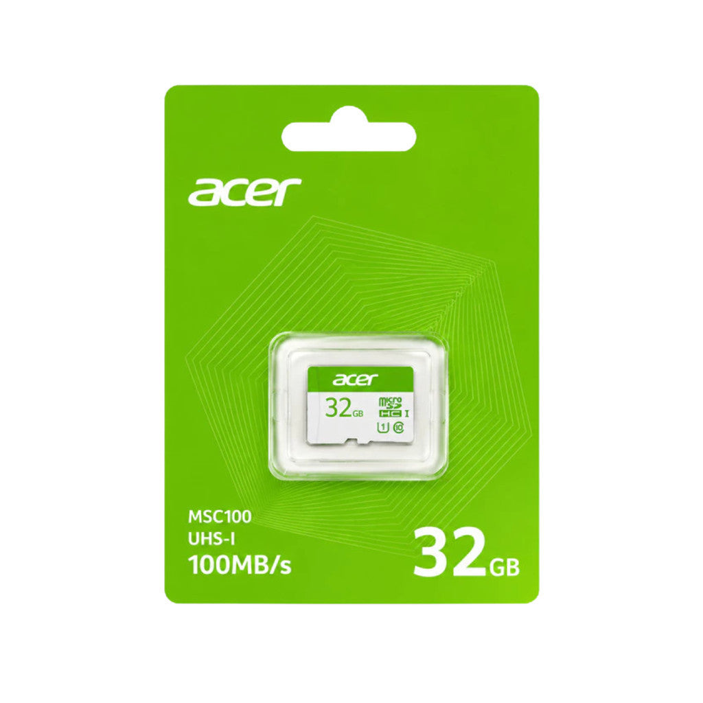 ACER MICRO SD (ไมโครเอสดีการ์ด) MSC100 32GB READ 100MB/s WRITE 10MB/s (ZC.A01ST.0HW) WARRANTY 5 Y.