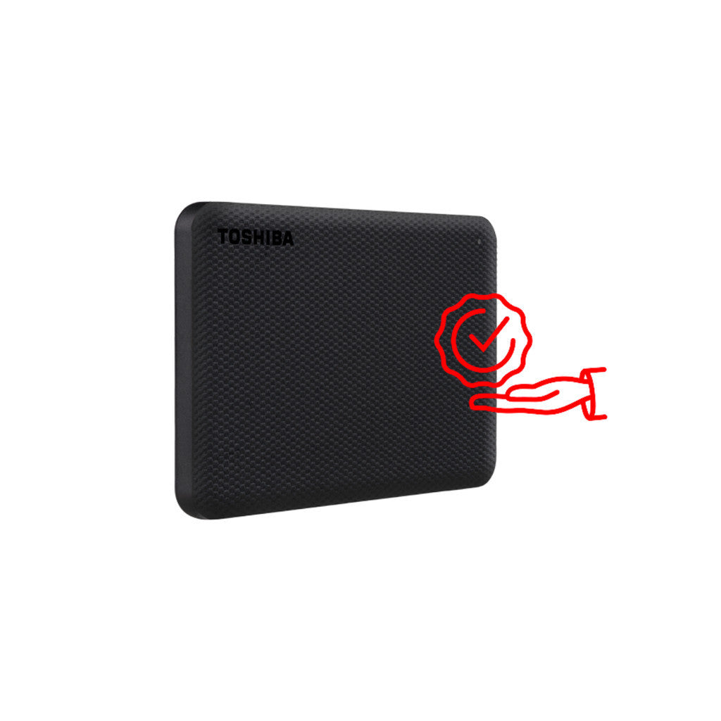 TOSHIBA PORTABLE HDD (ฮาร์ดดิสพกพา) CANVIO ADVANCE 1TB USB 3.2 GEN 1 (RED) (HDTCA10AR3AA) W. 3 Y.