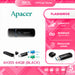 APACER Flash Drive แฟลชไดร์ฟ AH355 64GB [Black] (AP64GAH355B-1) WARRANTY 5 YEAR