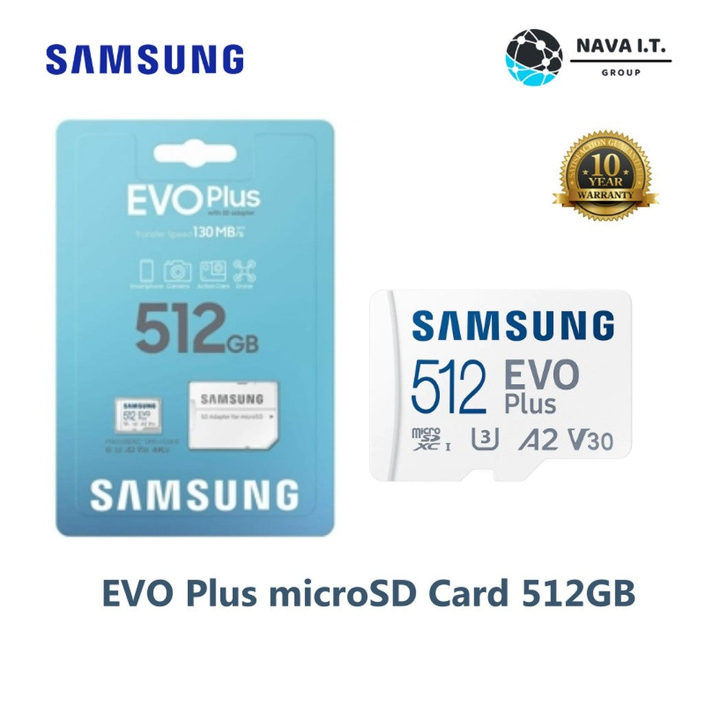 SAMSUNG EVO PLUS MICROSD CARD 512GB (2021) รับประกัน 10 ปี