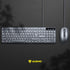 NUBWO NKM-637 KEYBOARD & MOUSE COMBO SET แบบมีสาย ปุ่มกลม รับประกัน 1 ปี
