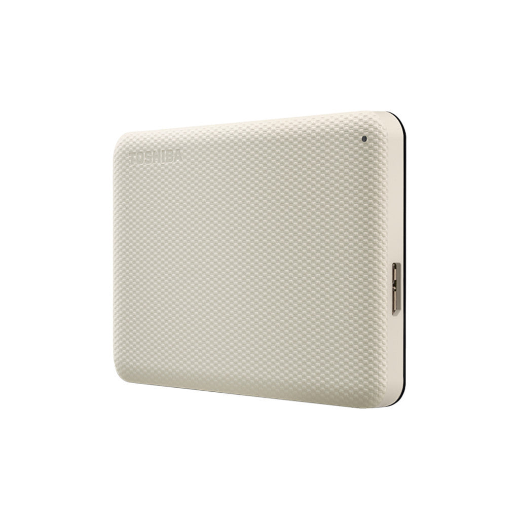 TOSHIBA PORTABLE HDD (ฮาร์ดดิสพกพา) CANVIO ADVANCE 1TB USB 3.2 GEN 1 (WHITE) (HDTCA10AW3AA) W. 3 Y.