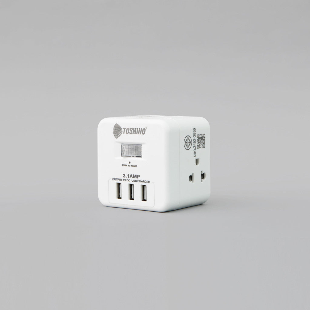 TOSHINO CU20PD/CU43USB/CU42 หัวปลั๊กเเปลง