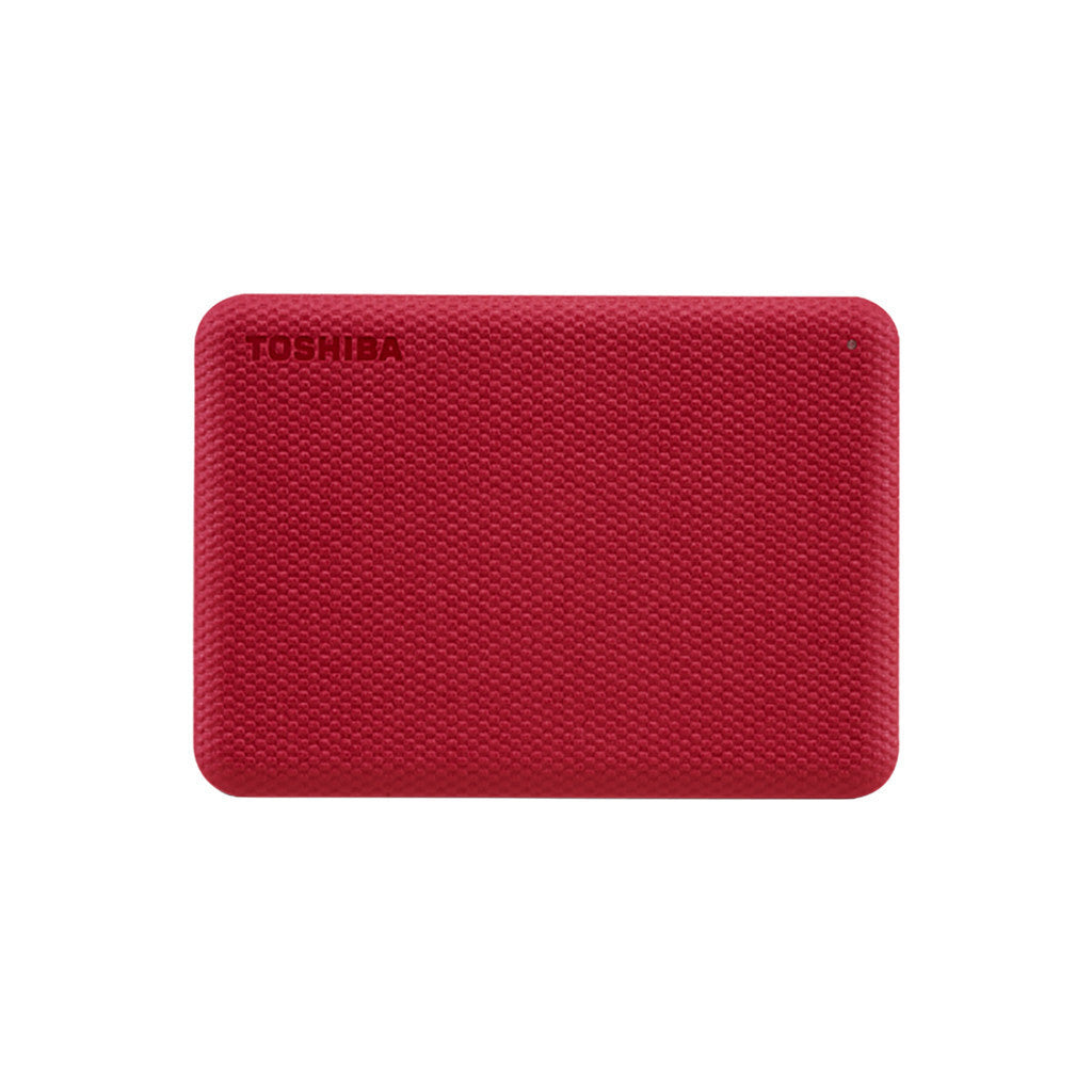 TOSHIBA PORTABLE HDD (ฮาร์ดดิสพกพา) CANVIO ADVANCE 1TB USB 3.2 GEN 1 (RED) (HDTCA10AR3AA) W. 3 Y.