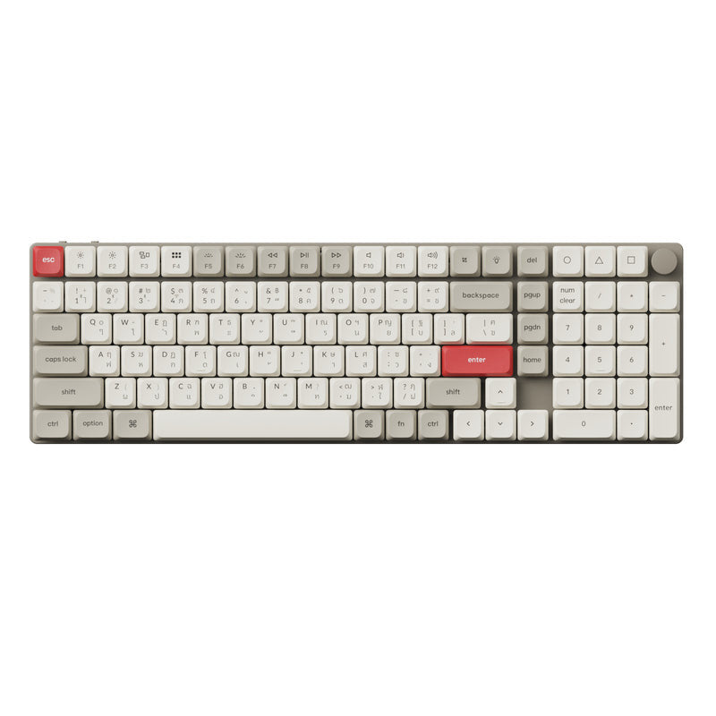 Keychron K17 Max QMK Wireless Custom Mechanical Keyboard คีย์บอร์ด Black/Retro (Red/Brown/Banana Switch)