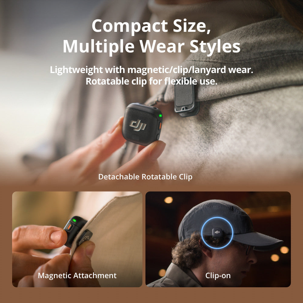 DJI Mic 3 Wireless Microphone (2 TX + 1 RX + Charging Case) ไมค์ไร้สายคุณภาพสูง ประกัน 1 ปี