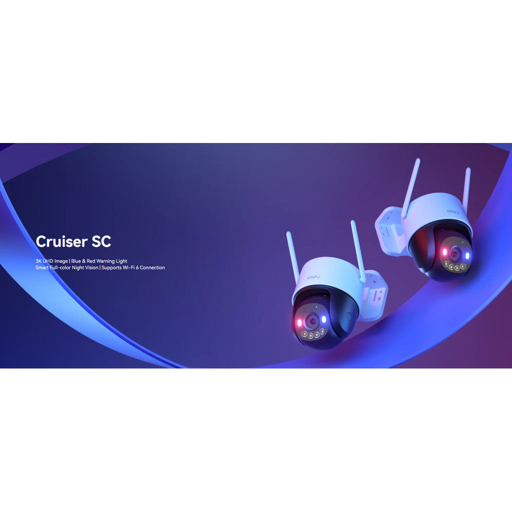 IMOU Cruiser SC 3MP กล้องวงจรปิด Outdoor ความละเอียด 3 ล้านพิกเซล หมุนตามบุคคล มีไมค์โต้ตอบได้