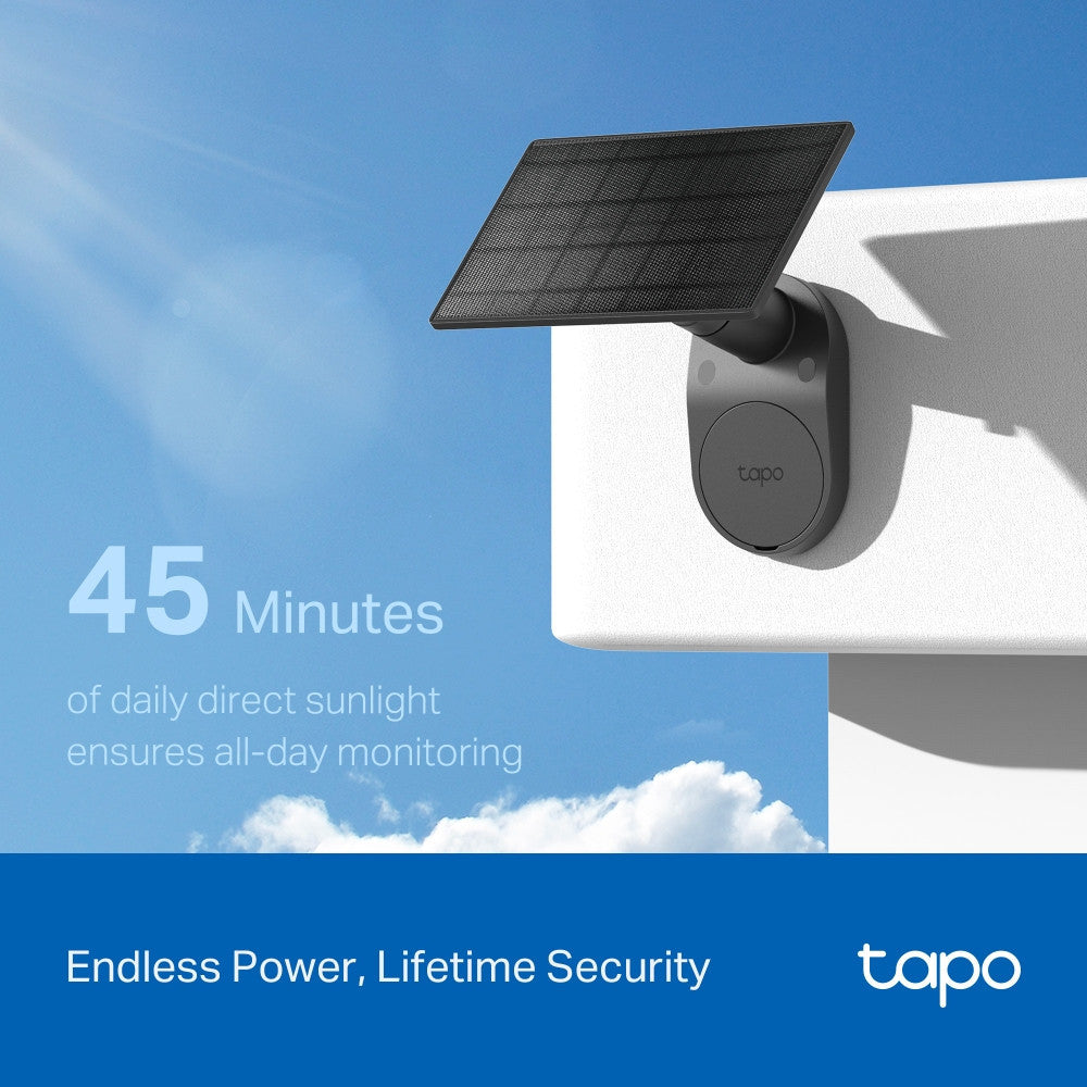 TP-Link Tapo C411 KIT กล้องวงจรปิด3MP พร้อมโซลาร์เซลล์ Solar-Powered Security Camera Kit