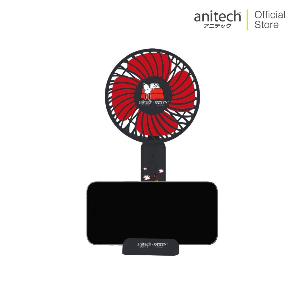Anitech พัดลมพกพา SNP-SPF1200 ปรับได้ 3 ระดับ ใช้งานประมาณ 2-4 ชั่วโมง