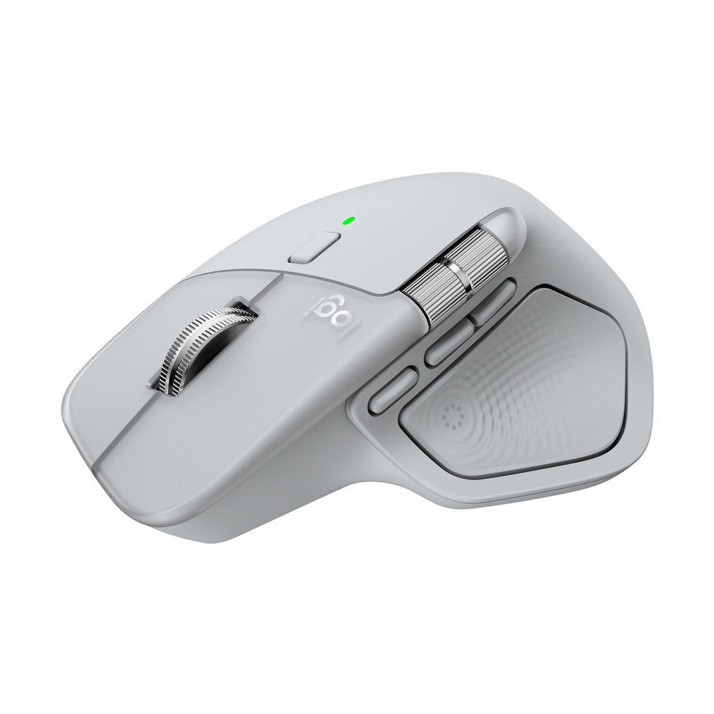 Logitech MX Master 4 Wireless Mouse Graphite,Pale Gray เมาส์บลูทูธไร้สาย ออกแบบให้เหมาะกับสรีระ ชาร์จด้วย USB C
