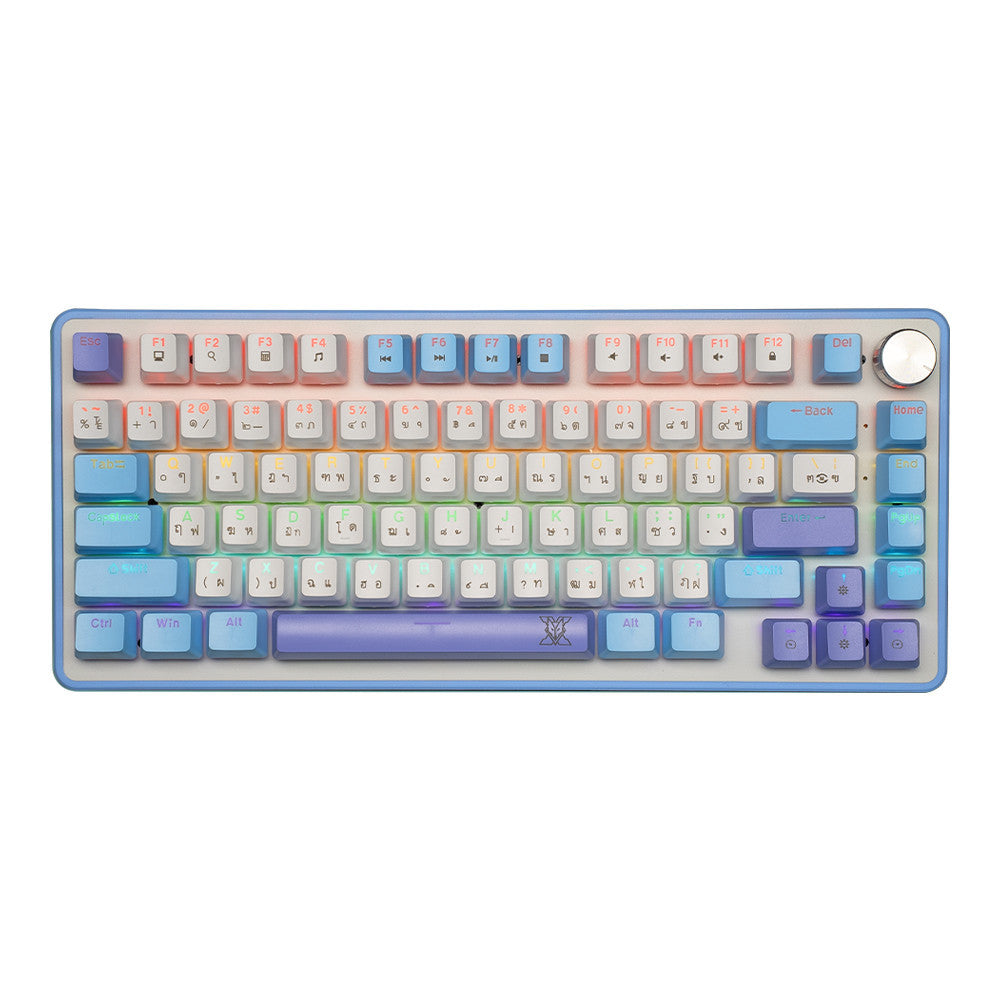 NUBWO X804 Mechanical MINI RGB SIZE 75% RGB ปรับโหมดไฟได้ 11 โหมด มี Macro software
