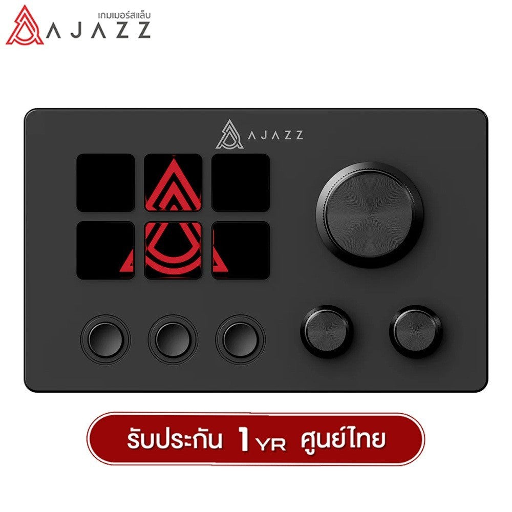 อุปกรณ์เสริมเดสก์ท็อป Ajazz AKP03 Desktop Helper with 6Key+3 Button+3 Knob Multi-Control Stream Dock