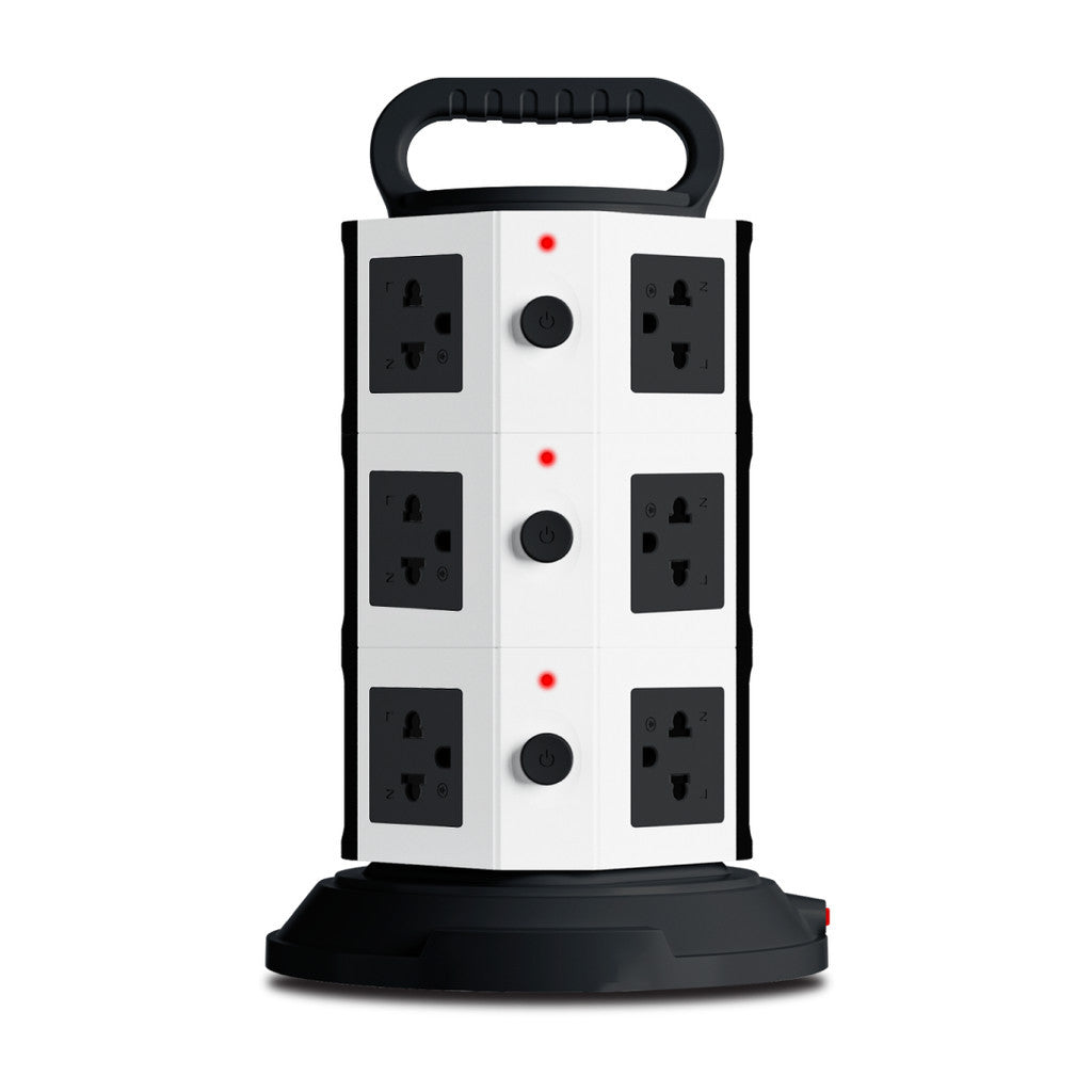 BLL B83 BK/GY ปลั๊กไฟทาวเวอร์ 11ช่อง 3สวติซ์ 2USB 1TC