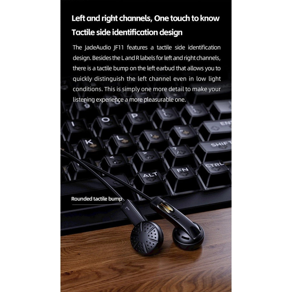 หูฟังอินเอียร์ FiiO JadeAudio JF11 ไดรเวอร์ไดนามิก 14.2 มม. รับประกัน 1 ปี