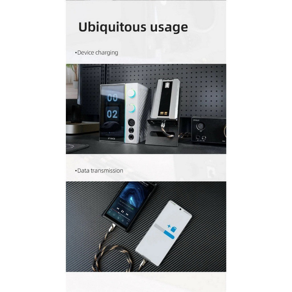 FiiO LT-TC5 สายชาร์จหัว TypeC เป็น TypeC เครื่องเสียง DAP, DAC,Smartphone ประกัน 1 เดือน