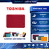 TOSHIBA PORTABLE HDD (ฮาร์ดดิสพกพา) CANVIO ADVANCE 1TB USB 3.2 GEN 1 (RED) (HDTCA10AR3AA) W. 3 Y.