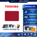 TOSHIBA PORTABLE HDD (ฮาร์ดดิสพกพา) CANVIO ADVANCE 1TB USB 3.2 GEN 1 (RED) (HDTCA10AR3AA) W. 3 Y.