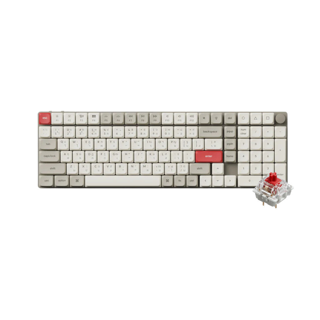 Keychron K17 Max QMK Wireless Custom Mechanical Keyboard คีย์บอร์ด Black/Retro (Red/Brown/Banana Switch)
