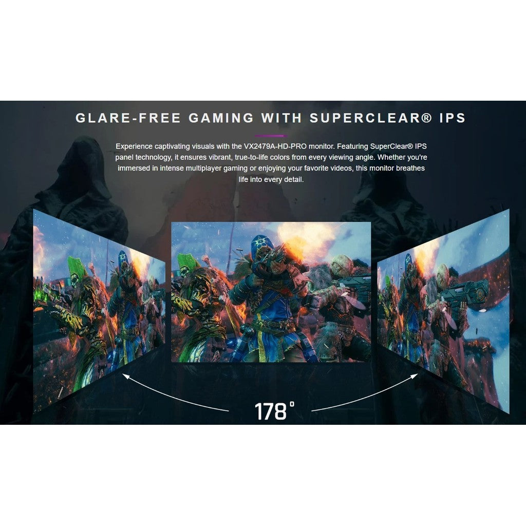 Viewsonic Gaming Monitor (จอมอนิเตอร์) VX2479A HD PRO 24” FHD 240Hz IPS 1 ms รับประกัน 3 ปี