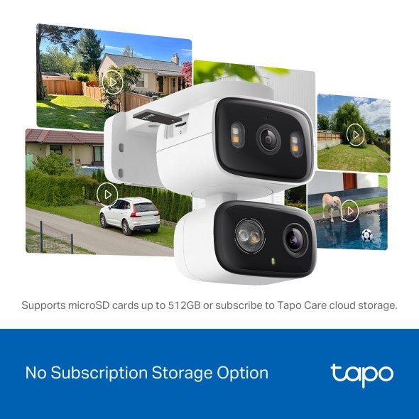 Tapo C246D 6MP Indoor/Outdoor Dual Lens Pan/Tilt Security Camera