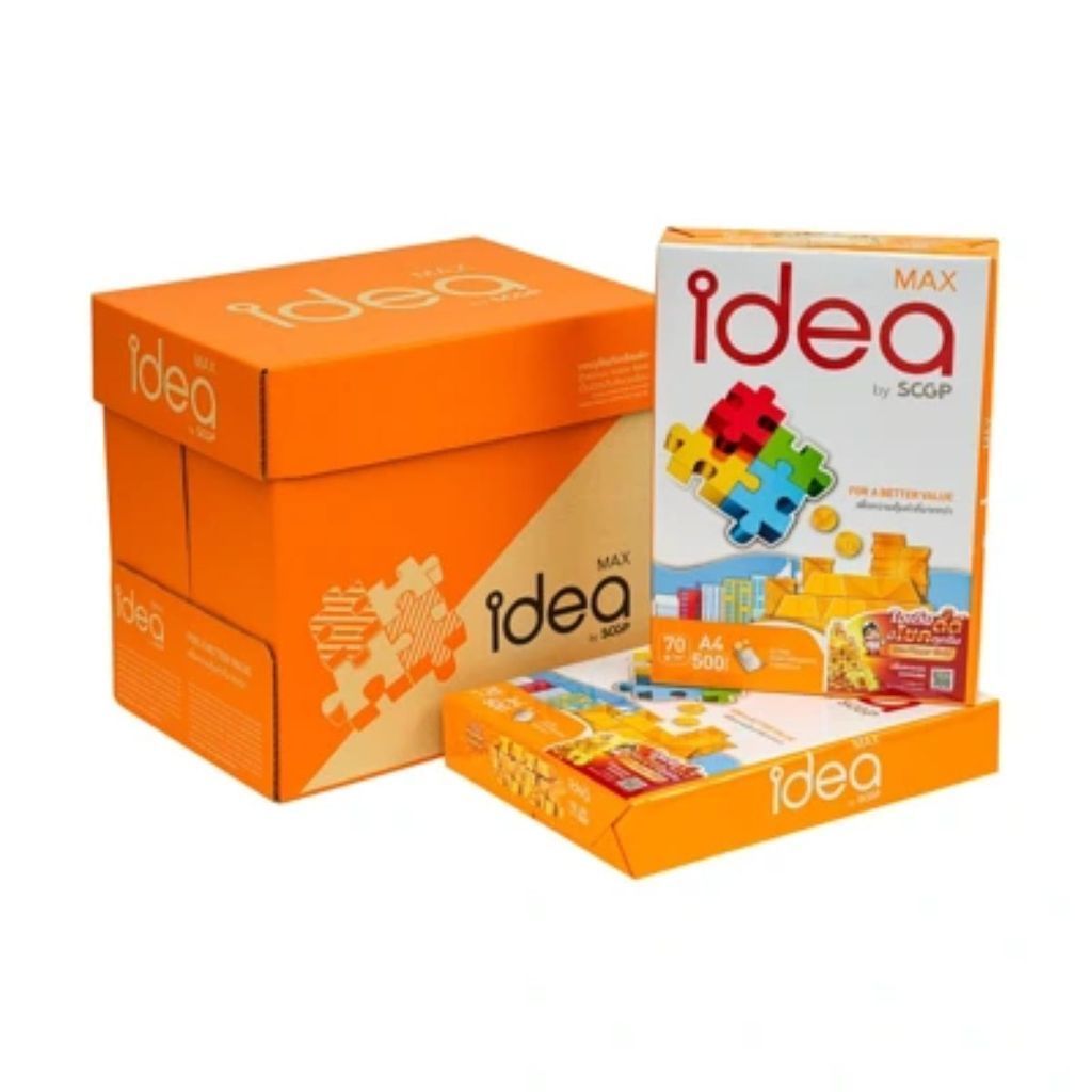 IDEA MAX กระดาษถ่ายเอกสาร  A4 70 แกรม 500 แผ่น