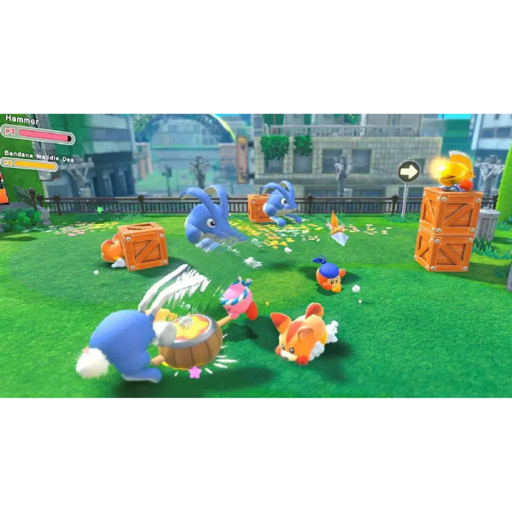 Nintendo Switch 2 : Kirby and the Forgotten Land + Star-Crossed World แผ่นเกมมือหนึ่ง