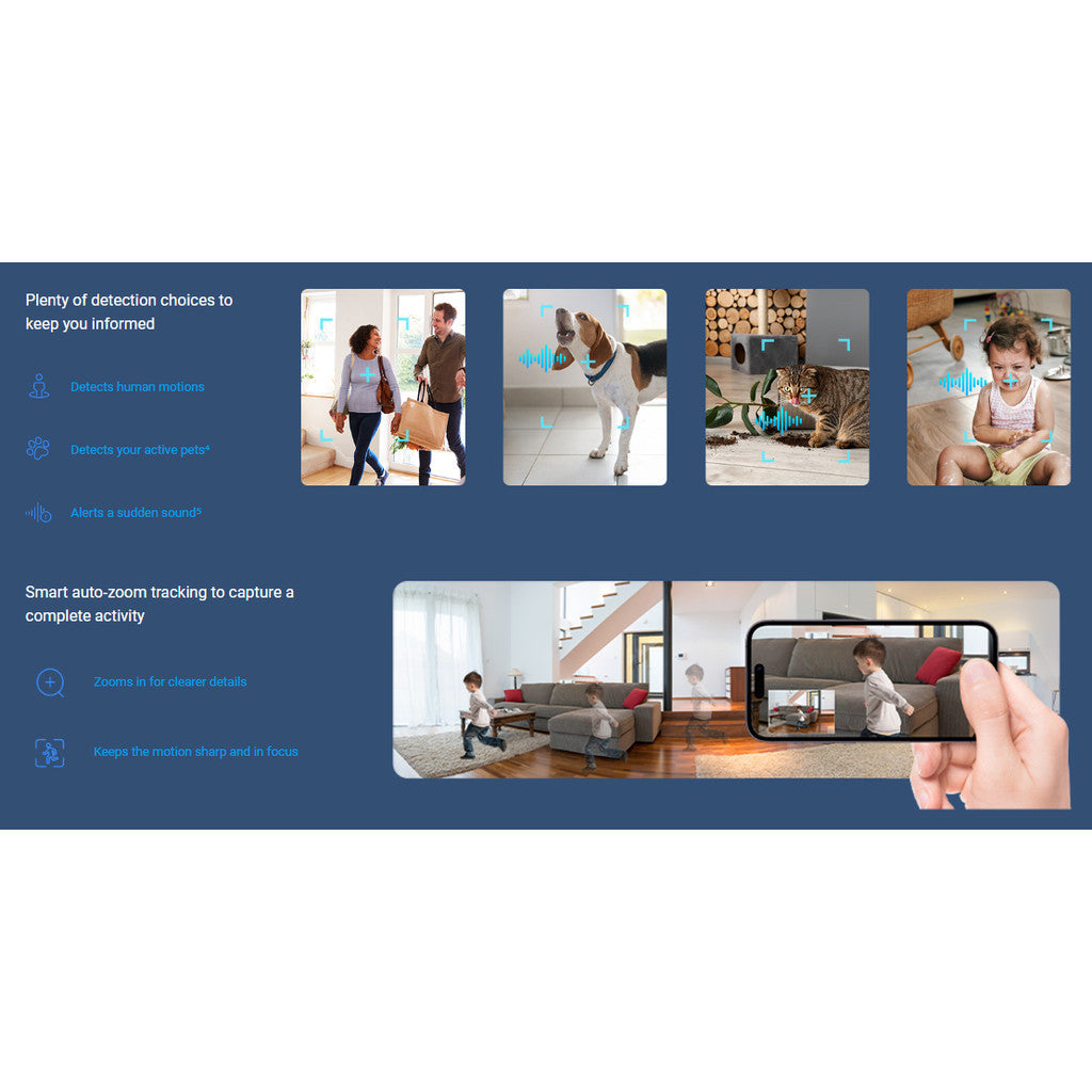 EZVIZ C6N G1 3K Next-Generation Pan&Tilt Wi-Fi Smart HomeIndoorCamera กล้องวงจรปิดไร้สาย
