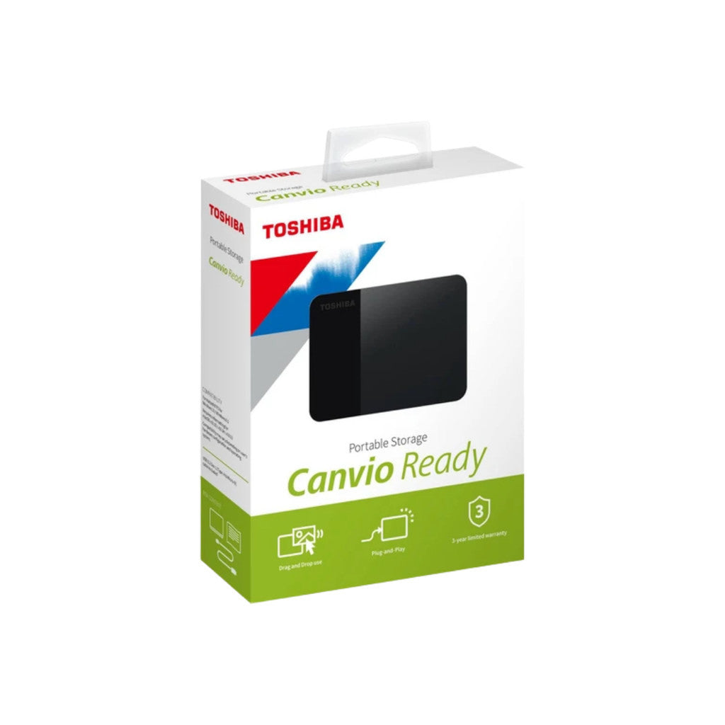 TOSHIBA PORTABLE HDD (ฮาร์ดดิสพกพา) CANVIO READY B3 1TB USB 3.2 GEN1 (BLACK) (HDTP310AK3AA) W. 3 Y.