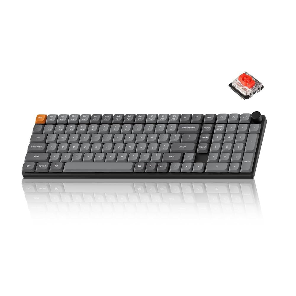 Keychron K17 Max QMK Wireless Custom Mechanical Keyboard คีย์บอร์ด Black/Retro (Red/Brown/Banana Switch)