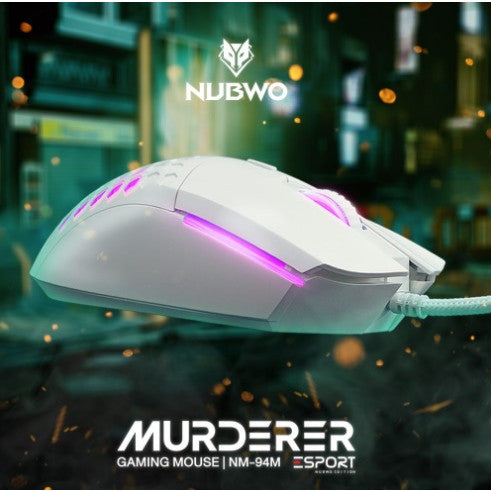 เมาส์ไร้เสียง Nubwo NM-94m MURDERER เมาส์มาโคร  ประกันศูนย์ 1 ปี