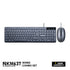 NUBWO NKM-637 KEYBOARD & MOUSE COMBO SET แบบมีสาย ปุ่มกลม รับประกัน 1 ปี