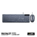 NUBWO NKM-637 KEYBOARD & MOUSE COMBO SET แบบมีสาย ปุ่มกลม รับประกัน 1 ปี