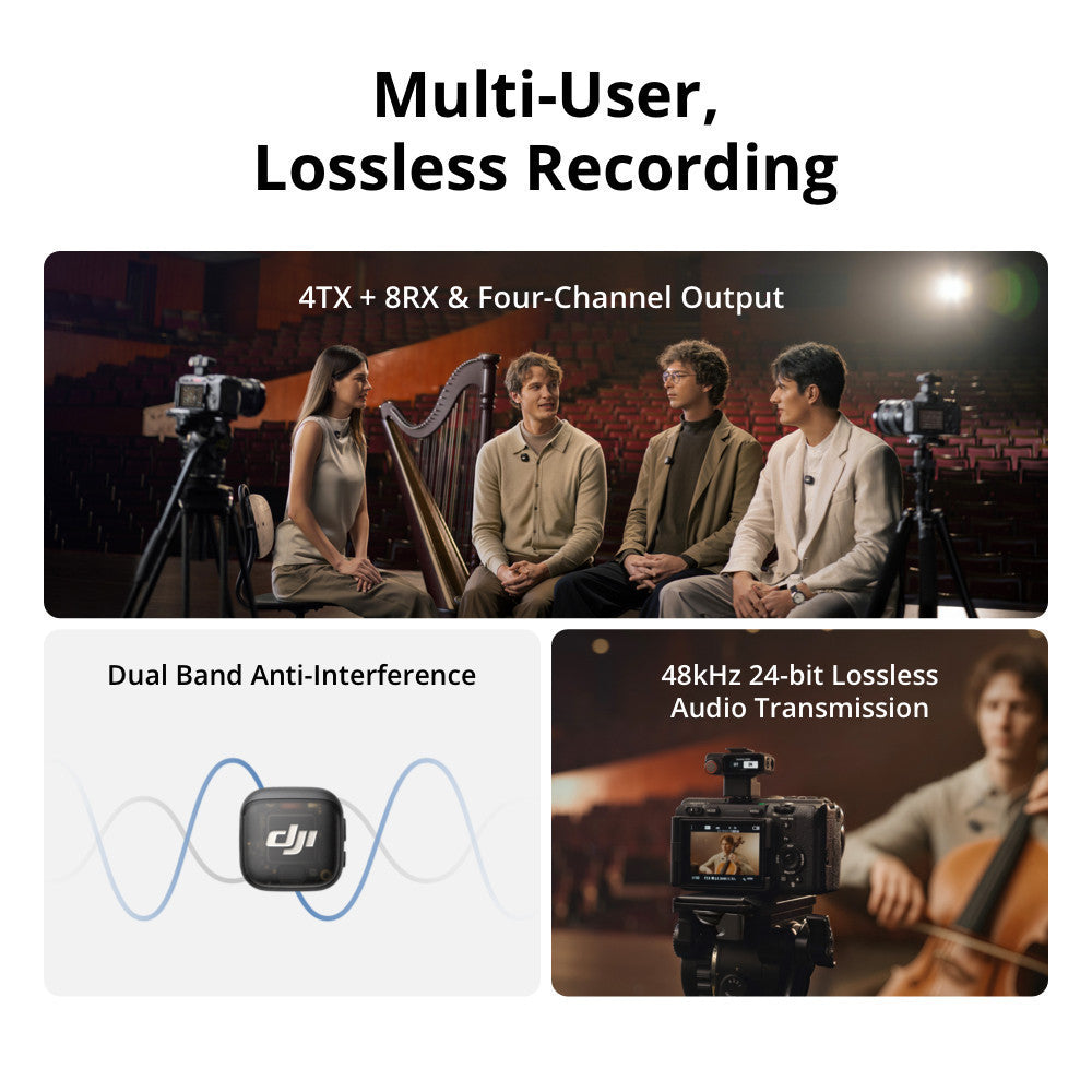 DJI Mic 3 Wireless Microphone (2 TX + 1 RX + Charging Case) ไมค์ไร้สายคุณภาพสูง ประกัน 1 ปี