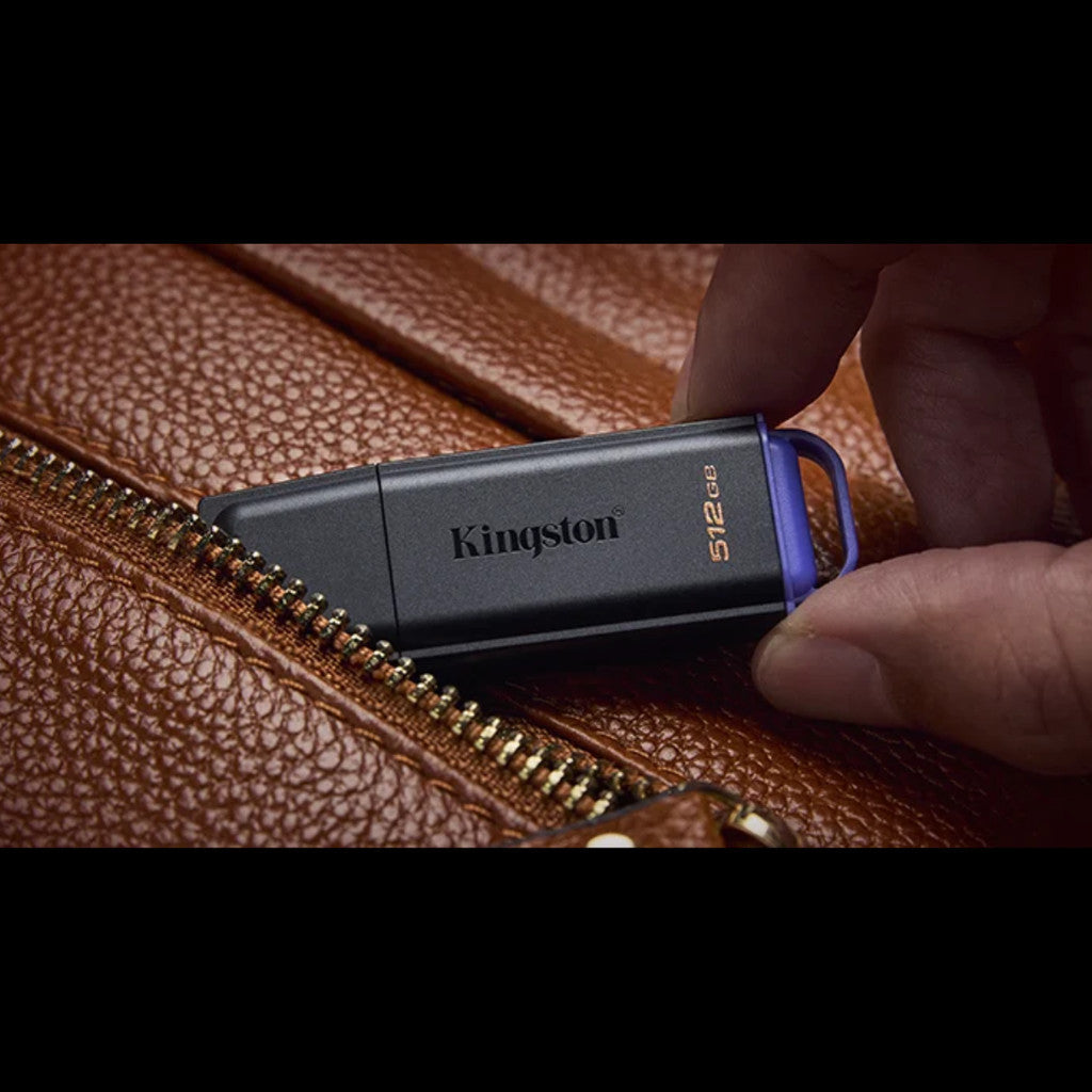 KINGSTON FLASH DRIVE (แฟลชไดรฟ์) DTXG2 128GB USB 3.2 Gen 1 (Sea Blue) WARRANTY 5 YEAR