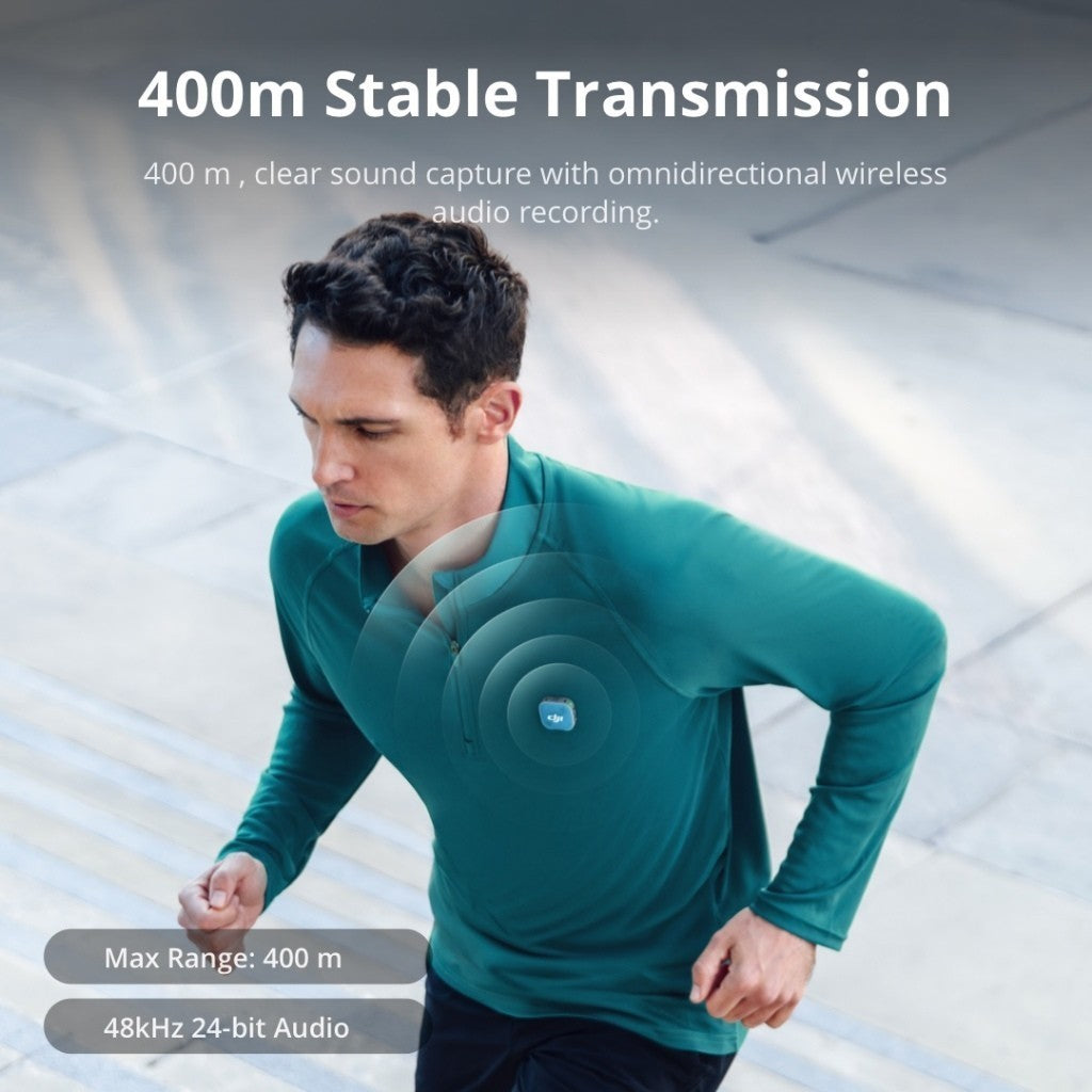 DJI Mic Mini 2 ไมค์ไร้สาย (2 TX + 1 Mobile RX + Charging Case) ประกัน 1 ปี
