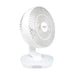 ANITECH พัดลมชาร์จไฟ รุ่น SMF-09 WHITE พัดลมชาร์จไฟ ปรับระดับแรงลมได้ 3 ระดับ