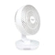 ANITECH พัดลมชาร์จไฟ รุ่น SMF-09 WHITE พัดลมชาร์จไฟ ปรับระดับแรงลมได้ 3 ระดับ