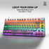 NUBWO X804 Mechanical MINI RGB SIZE 75% RGB ปรับโหมดไฟได้ 11 โหมด มี Macro software