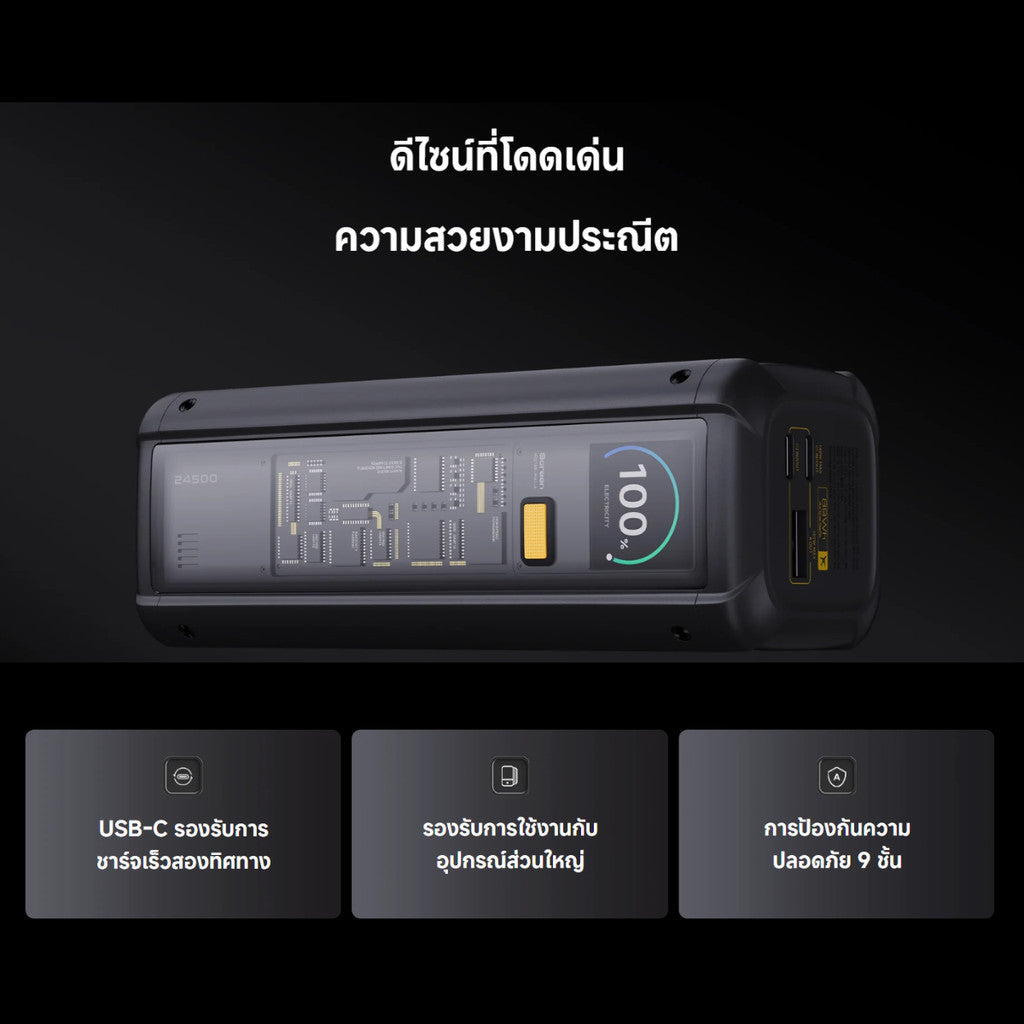 Xiaomi 212W HyperCharge Power Bank 24,500mAh แบตสํารอง ระบบความปลอดภัย 9 ชั้น รับประกัน 6 เดือน