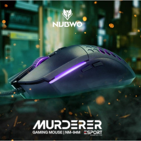 เมาส์ไร้เสียง Nubwo NM-94m MURDERER เมาส์มาโคร  ประกันศูนย์ 1 ปี