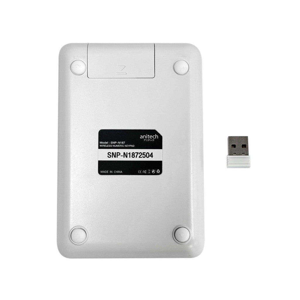Anitech SNP-N187 X Snoopy 3 คีย์บอร์ดตัวเลขไร้สาย ระยะการเชื่อมต่อสูงสุด 10 เมตร