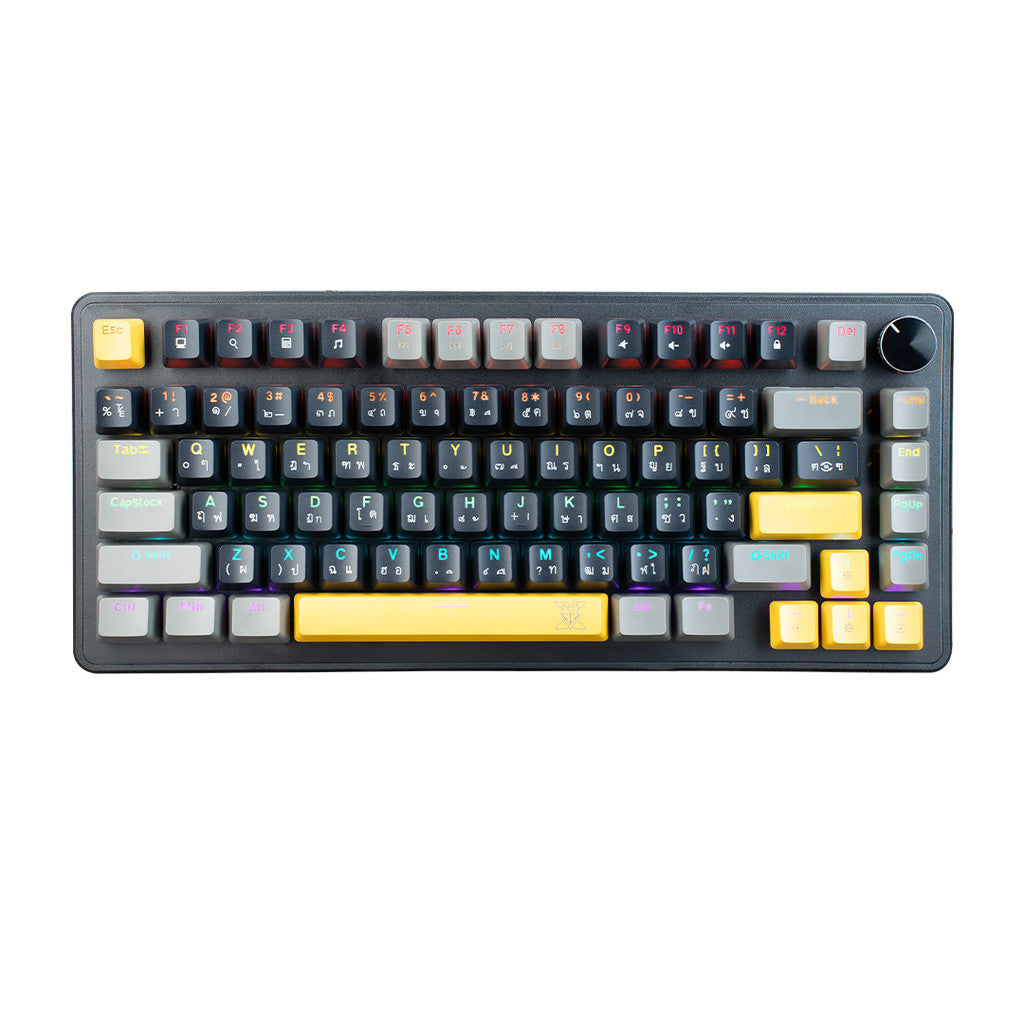 NUBWO X804 Mechanical MINI RGB SIZE 75% RGB ปรับโหมดไฟได้ 11 โหมด มี Macro software