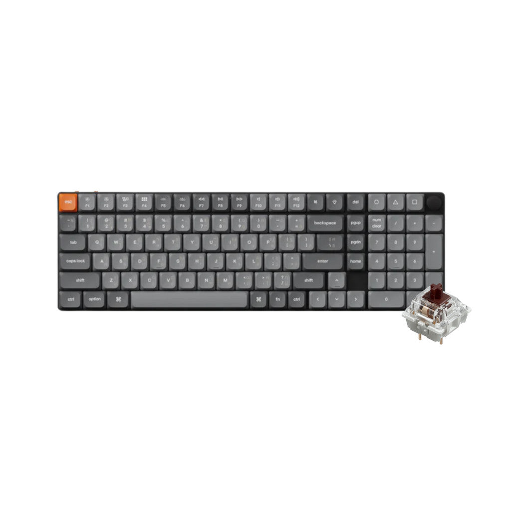 Keychron K17 Max QMK Wireless Custom Mechanical Keyboard คีย์บอร์ด Black/Retro (Red/Brown/Banana Switch)