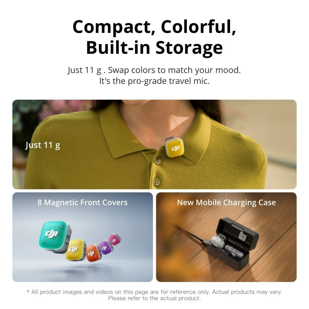 DJI Mic Mini 2 ไมค์ไร้สาย (2 TX + 1 Mobile RX + Charging Case) ประกัน 1 ปี