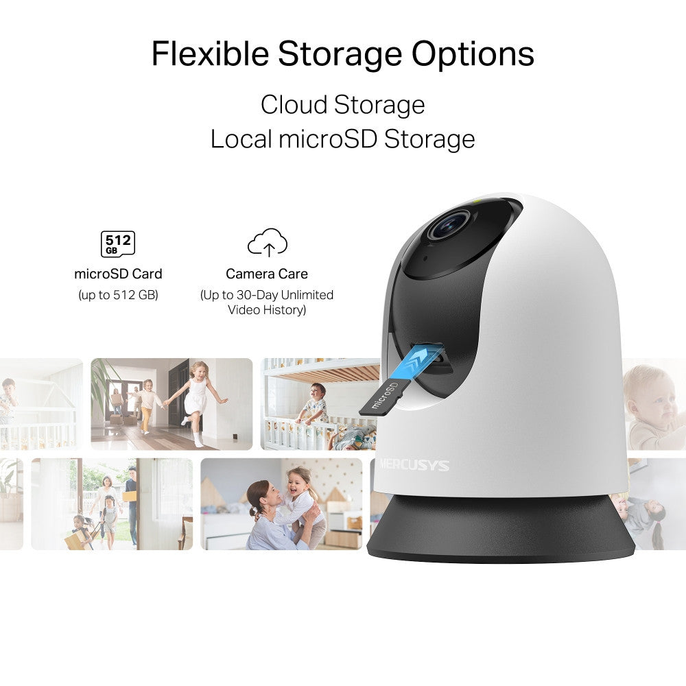 Mercusys MC200 Pan/Tilt Home Security Wi-FiCamera (Tp-Link TAPO) ความละเอียดสูง 2MP FHD