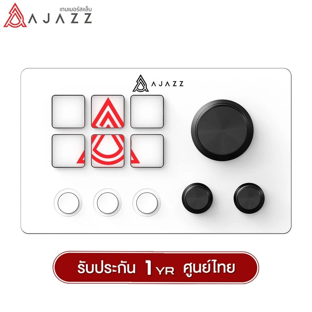 อุปกรณ์เสริมเดสก์ท็อป Ajazz AKP03 Desktop Helper with 6Key+3 Button+3 Knob Multi-Control Stream Dock